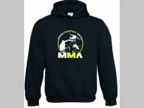 MMA Mixed Martial Arts    mikina s kapucou stiahnutelnou šnúrkami a klokankovým vreckom vpredu 